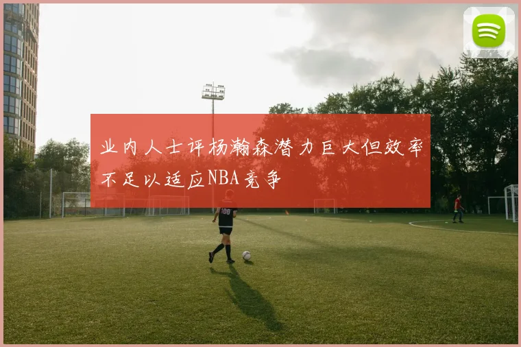 业内人士评杨瀚森潜力巨大但效率不足以适应NBA竞争